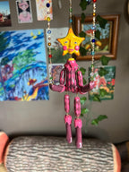 Custom Star Marionette – Handmade Ceramic Movable Puppet Art