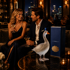 30th Anniversary 3D SculptedVodka Bottle🦢