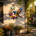 🔥2026 Hot Sale - 🐦Hummingbird Bloom Metal Wall Art