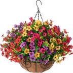 FREE SHIPPING!🔥Simulated Hanging Flower Basket 🌸No Watering💧. No Wilting. Just Perfect Blooms.