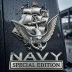 U.S. Navy Special Edition Metal Vehicle Badge