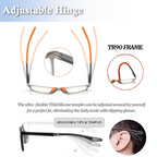 Anti-Blue Light Progressive Reading Glasses – Lightweight Multifocal Eyewear for Men & Women