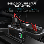 🔋10000A Car Jump Starter with Air Compressor – 7-in-1 Emergency Roadside Kit