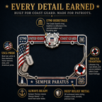 🔥 Last Day 49% OFF - U.S. Coast Guard “Semper Paratus” License Plate Frame ⚓