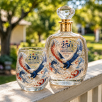Limited Edition 2026 USA 250 Years of Freedom Eagle Glass Gift Set