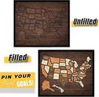 🔥Last Day 49% OFF -❤️Wooden USA Travel Map Puzzle🧩A Stylish Way to Track Your Journey & Memories