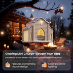 ✝️Last Day 49% OFF-🔥Church-Shaped Metal Solar Bird Feeder