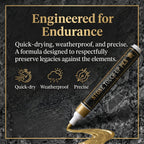 🔥HOT SALE 🐦Golden Tombstone Marker Pen for Restoring Faded Grave Inscriptions