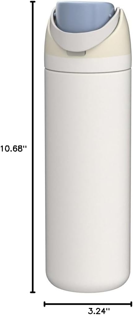 Owala FreeSip Insulated Stainless Steel Water Bottle with Straw, BPA-Free Sports Water Bottle, Great for Travel, 24 Oz, Denim