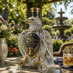 🦅250th Anniversary Commemorative Liquor Bottle, Hawk Whiskey Display Bottle