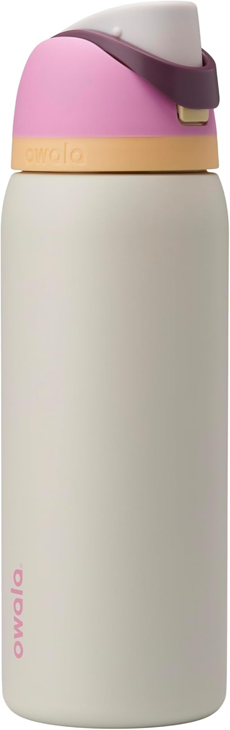 Owala FreeSip Insulated Stainless Steel Water Bottle with Straw, BPA-Free Sports Water Bottle, Great for Travel, 24 Oz, Denim