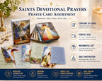 🙏Catholic Faux Leather Holy Card Holder – Pocket Prayer Card Organizer with Snap Closure🎁