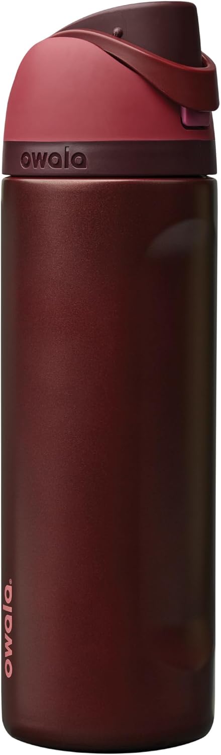 Owala FreeSip Insulated Stainless Steel Water Bottle with Straw, BPA-Free Sports Water Bottle, Great for Travel, 24 Oz, Denim