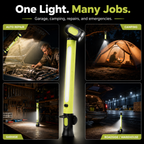 🔦 3000LM Magnetic LED Work Light – Rechargeable & Hands-Free