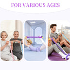 Multifunction Pedal Resistance Trainer with 6 Tubes
