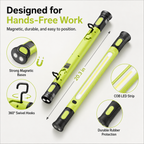 🔥🌟🔦Multifunctional magnetic rechargeable work light💡 Ideal for Mechanic, Car Repair & Garage Use