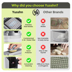 Yusshn Vegetable Chopper,12-in-1 Multifunctional Food Chopper,Professional Onion Chopper with 7 Blades,Vegetable Cutter with Container for Salad,Potato,Carrot,and Garlic; Essential Kitchen Tool(Grey)