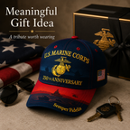 🇺🇸🎖️ U.S. Marine Corps 250th Anniversary Commemorative Cap – Embroidered Eagle, Globe & Anchor with "Semper Fidelis" Motto