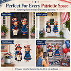 Patriotic Wooden Hanging Door Signs