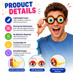 🤪 Kinetic Crazy Eyes Glasses 👓 for Instant Laughs 😂 & Party Fun