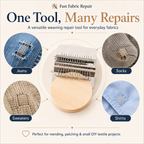 🧵 Fast Fabric Repair – Mini Darning Loom Kit
