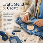 🧵 Fast Fabric Repair – Mini Darning Loom Kit
