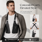 🎒 Concealed Carry Chest Holster Bag – Elevated Style