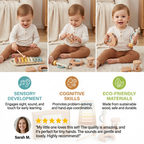 6-Piece Wooden Baby Musical Instrument Set – Sensory Sound & Music Toy