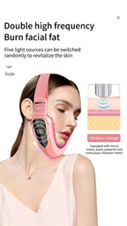 LED Photon Therapy Facial Slimming Vibration Massager Facial Lifting Device Facial Heated Double Chin V Face Vibration Massager