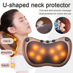 Neck Massager Home Car Neck Cervical Massage Electric Multifunctional Massage Pillow Waist Back Relaxation Device