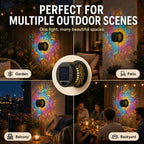 🌙✨ Solar Mandala Wall Light – Outdoor Garden Fence Projector Lamp with Auto ON/OFF Solar Sensor 🔆🏡