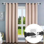 A set of 8PCS Curtain Rod Brackets with Clips