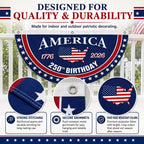 🗽USA 250th Anniversary Patriotic Fan Flag – Half-Round Porch Banner for 2026 Celebration🦅
