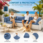 🪑 Stretch Sofa Cushion Covers Set (4 / 8 / 12 PCS)