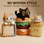 SmartWell Cat Scratcher Mat Self Adhesive Wall Protector 5D Visual Woven Art Anti Scratch Furniture Guard With Free Cat Toy Durable Felt Pad For Indoor Cats Couch Door Sofa Protection