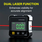 🔥LAST DAY 49% OFF - 🛠️4-Side Magnetic Digital Angle Gauge with Laser